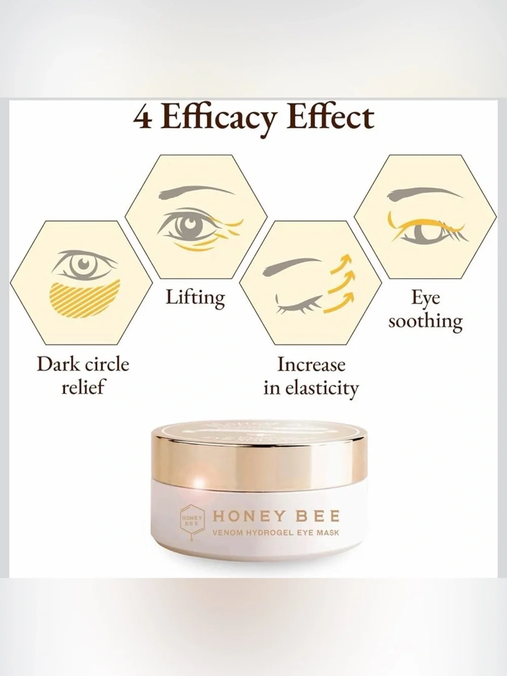True Island Honey Bee Venom Hydrogel Eye Mask - 60 pads